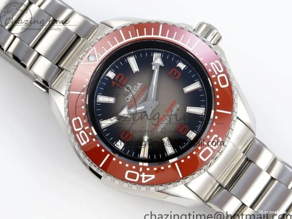 0219 SEAMASTER PLANET OCEAN 6000M ULTRA DEEP 45.5MM SS TF 1:1 BEST EDITION GRAY DIAL ORANGE BEZEL ON SS BRACELET A WellDesigned 7757